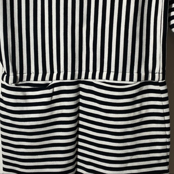 Kenneth Cole Dress Stripes Hidden Pockets Black Small - Picture 2 of 12